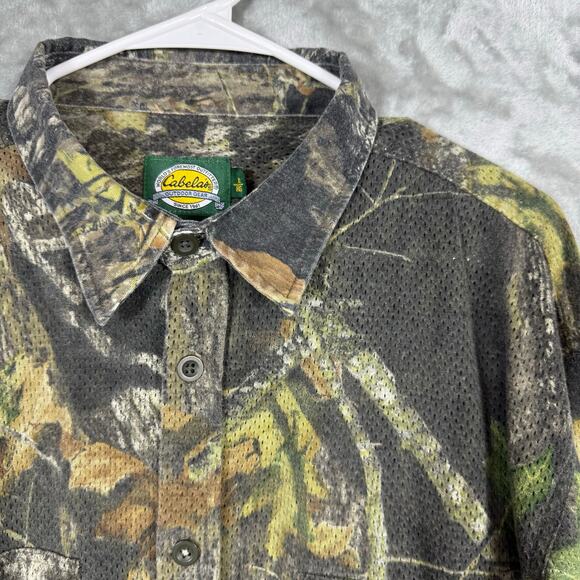 Cabelas Button Shirt L/S Mens XL Camouflage - Picture 1 of 15